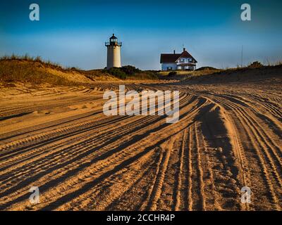 Race Point Lighthouse in Cape Cod Stock Photo