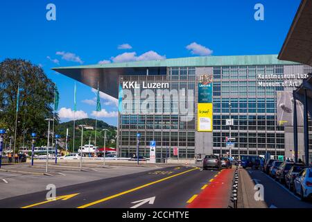 Museum of Art in Lucerne Switzerland - LUCERNE, SWITZERLAND - AUGUST 16, 2020 Stock Photo