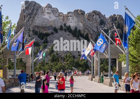 Mount Rushmore visitors center Stock Photo