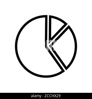 chart symbol line icon, Vector Illustration Stock Vector