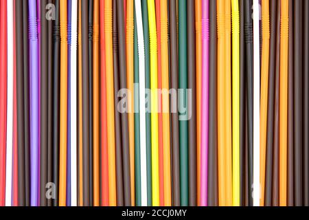 Colorful drinking straws texture or background Stock Photo