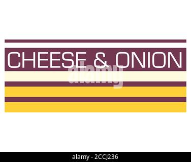 Cheese and Onion vector graphic on a white background Stock Vector