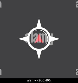 Compass Logo Template vector icon illustration design Stock Vector