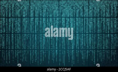 High-tech computer digital background with blue digital lines Stock Vector