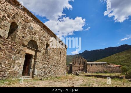 Sant Quirze de Colera is a Benedictine monastery in Rabos, Catalonia, Spain. Stock Photo