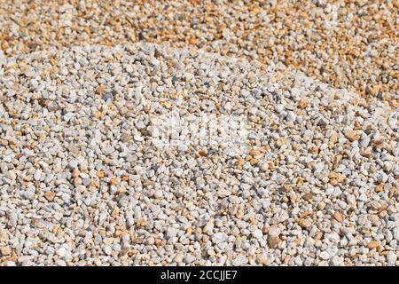 Building gravel in a close-up Stock Photo