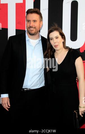 LOS ANGELES - APR 12:  Chris Roach, Jillian Jacobs at the Blumhouse's Truth Or Dare Premiere at Cinerama Dome on April 12, 2018 in Los Angeles, CA Stock Photo