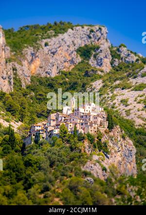 The Village of Peillon, Provence, Southern France Stock Photo