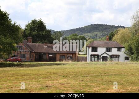 The Forest Green Forge, a blacksmith located in the beautiful village of Forest Green, set deep in the Surrey Hills, UK. August 2020 Stock Photo