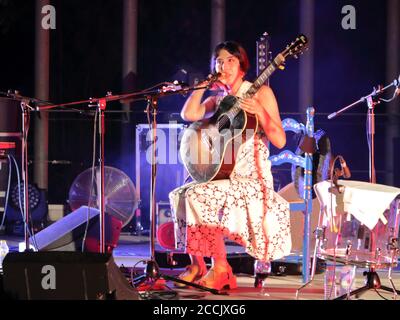 Anni B Sweet concert at Finca El Portón, Alhaurín de La Torre, Málaga, Andalusia, Spain. Stock Photo