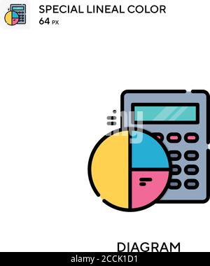 Diagram Special lineal color icon. Illustration symbol design template ...
