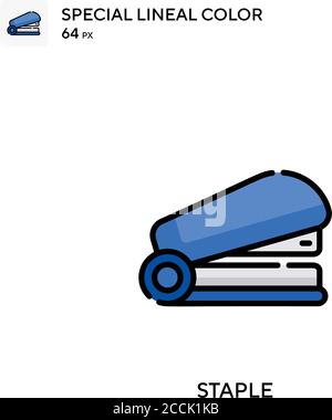 Staple Special lineal color icon. Illustration symbol design template for web mobile UI element. Perfect color modern pictogram on editable stroke. Stock Vector