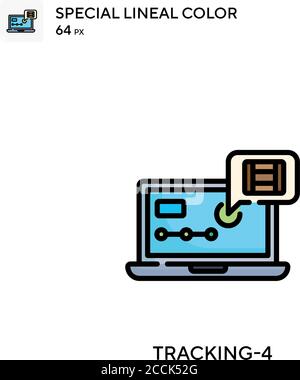 Tracking Special lineal color icon. Illustration symbol design template ...