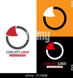 Abstract logo. Color vector illustration for logo, sticker or emblem Stock Vector
