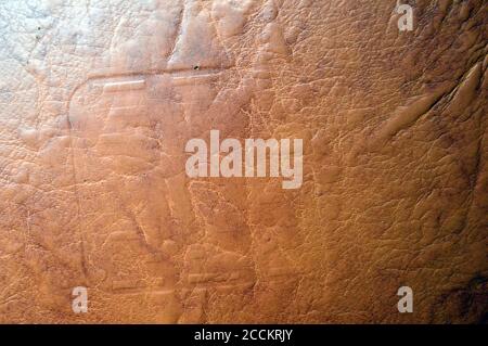 Leather texture material pattern background. Luxury textured brown skin textile clothing Stock Photo