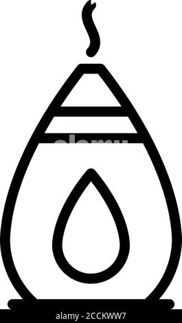 Aromatherapy diffuser icon, outline style Stock Vector