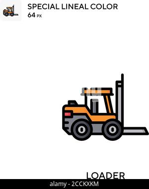 Loader Special lineal color icon. Illustration symbol design template for web mobile UI element. Perfect color modern pictogram on editable stroke. Stock Vector