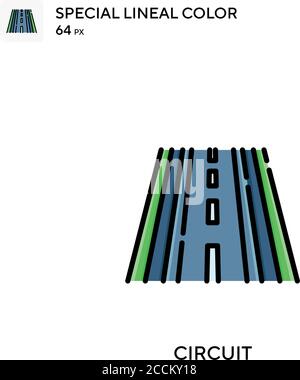 Circuit Special lineal color icon. Illustration symbol design template ...