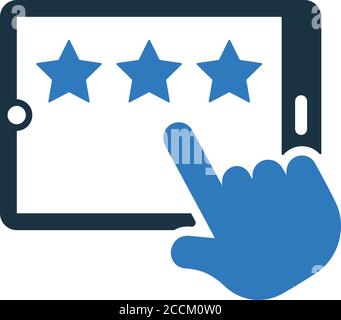 Customer, feedback, review icon-01 is isolated on white background. Simple vector illustration for graphic and web design or commercial purposes. Stock Vector