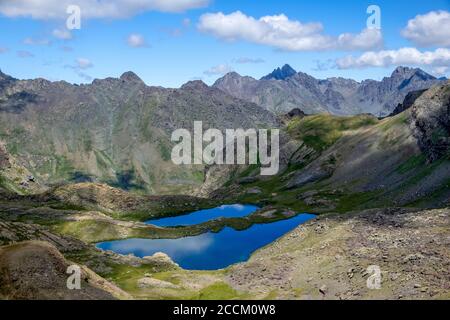 Yedigöller glacial lakes in the village of Moryayla in the district of Ispir in the province of erzurum Stock Photo