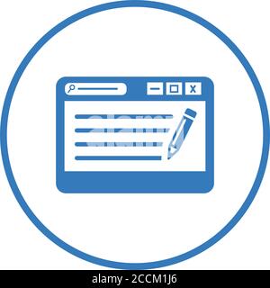 Article, content writing icon. Beautiful design and fully editable vector for commercial use, printed files and presentations, Promotional Materials, Stock Vector