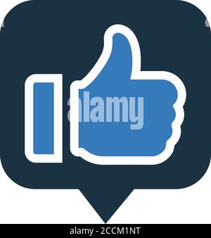 Favorite, thumbs up icon is use in designing and developing websites, commercial, print media, web or any type of design projects. Stock Vector