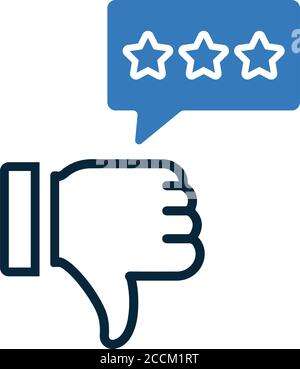 Dislike, negative review icon - Perfect for use in designing and developing websites, printed files and presentations, Promotional Materials, Illustra Stock Vector