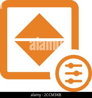 Adjust color, brightness, contrast icon. Beautiful design and fully editable vector for commercial use, printed files and presentations, Promotional M Stock Vector