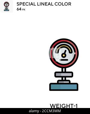 Weight-1 Special lineal color icon. Illustration symbol design template for web mobile UI element. Perfect color modern pictogram on editable stroke. Stock Vector