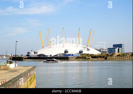 London, UK, Sep 27, 2009 : The Millenium Dome on the River Thames known as the O2 Concert Hall theatre popular for it's live music acts stock photo im Stock Photo