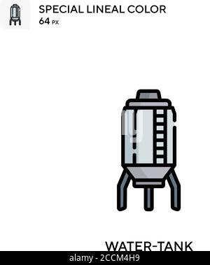 Water tank Special lineal color vector icon. Water tank icons for your ...