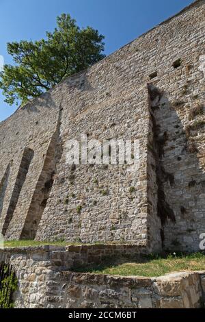 town wall, Motovun, Istria, Croatia Stock Photo