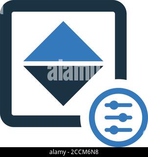 Adjust color, brightness, contrast icon. Beautiful design and fully editable vector for commercial use, printed files and presentations, Promotional M Stock Vector