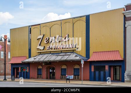 Buildings in downtown Marshalltown Stock Photo