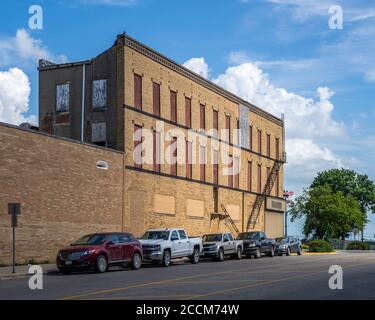 Buildings in downtown Marshalltown Stock Photo