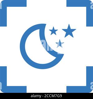 Sleep, night mode icon - Perfect for use in designing and developing websites, printed files and presentations, Promotional Materials, Illustrations a Stock Vector