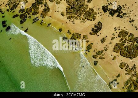 The remote Camus Mor beach, near Gailoch, in Wester Ross, Scotland. Stock Photo