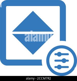 Adjust color, brightness, contrast icon. Beautiful design and fully editable vector for commercial use, printed files and presentations, Promotional M Stock Vector