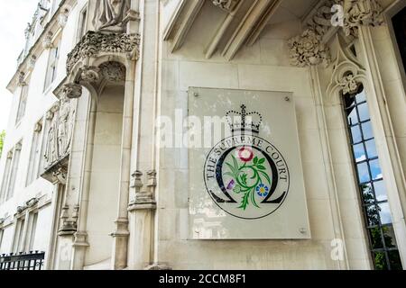 LONDON-   The Supreme Court on Parliament Square, Westminster. The highest court in British Law Stock Photo