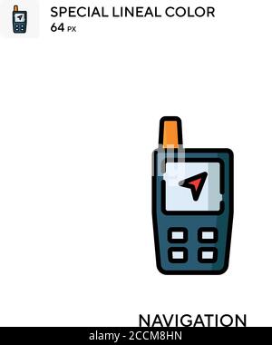 Navigation Special lineal color icon. Illustration symbol design ...