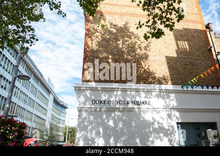 Duke of York Square on Chelsea's Kings Road, west London Stock Photo