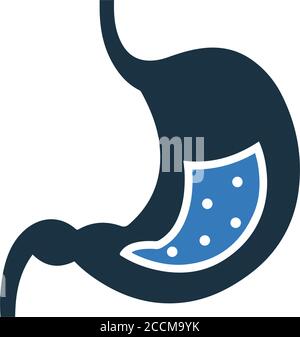 Organ, stomach icon - Perfect for use in designing and developing websites, printed files and presentations, Promotional Materials, Illustrations or a Stock Vector