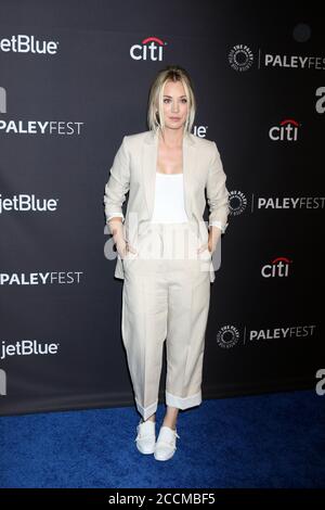 LOS ANGELES - MAR 21:  Kaley Cuoco at the 2018 PaleyFest Los Angeles - Big Bang Theory, Young Sheldon at Dolby Theater on March 21, 2018 in Los Angeles, CA Stock Photo