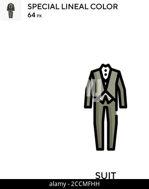 Suit Special lineal color icon. Illustration symbol design template for ...