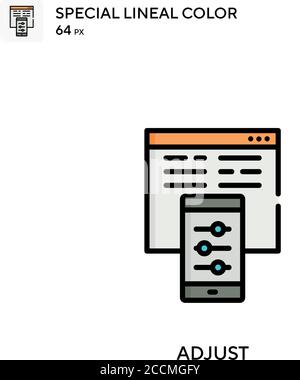 Adjustment Special lineal color icon. Illustration symbol design ...