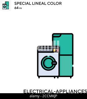 Electrical-appliances Special lineal color icon. Illustration symbol design template for web mobile UI element. Perfect color modern pictogram on edit Stock Vector