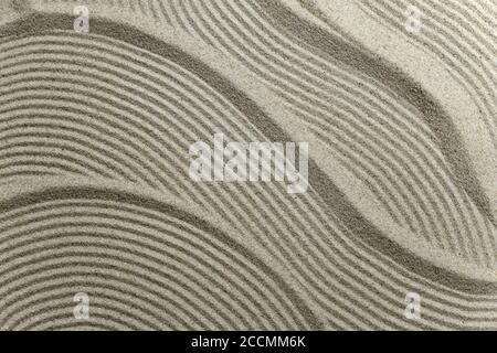 Sand pattern texture close up Stock Photo