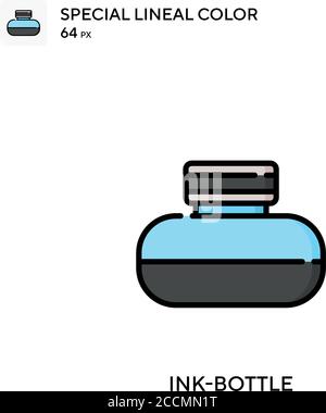 Bottle Special lineal color icon. Illustration symbol design template ...