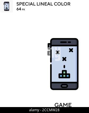 Game Special lineal color icon. Illustration symbol design template for web mobile UI element. Perfect color modern pictogram on editable stroke. Stock Vector