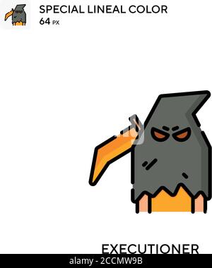 Executioner Special lineal color icon. Illustration symbol design template for web mobile UI element. Perfect color modern pictogram on editable strok Stock Vector